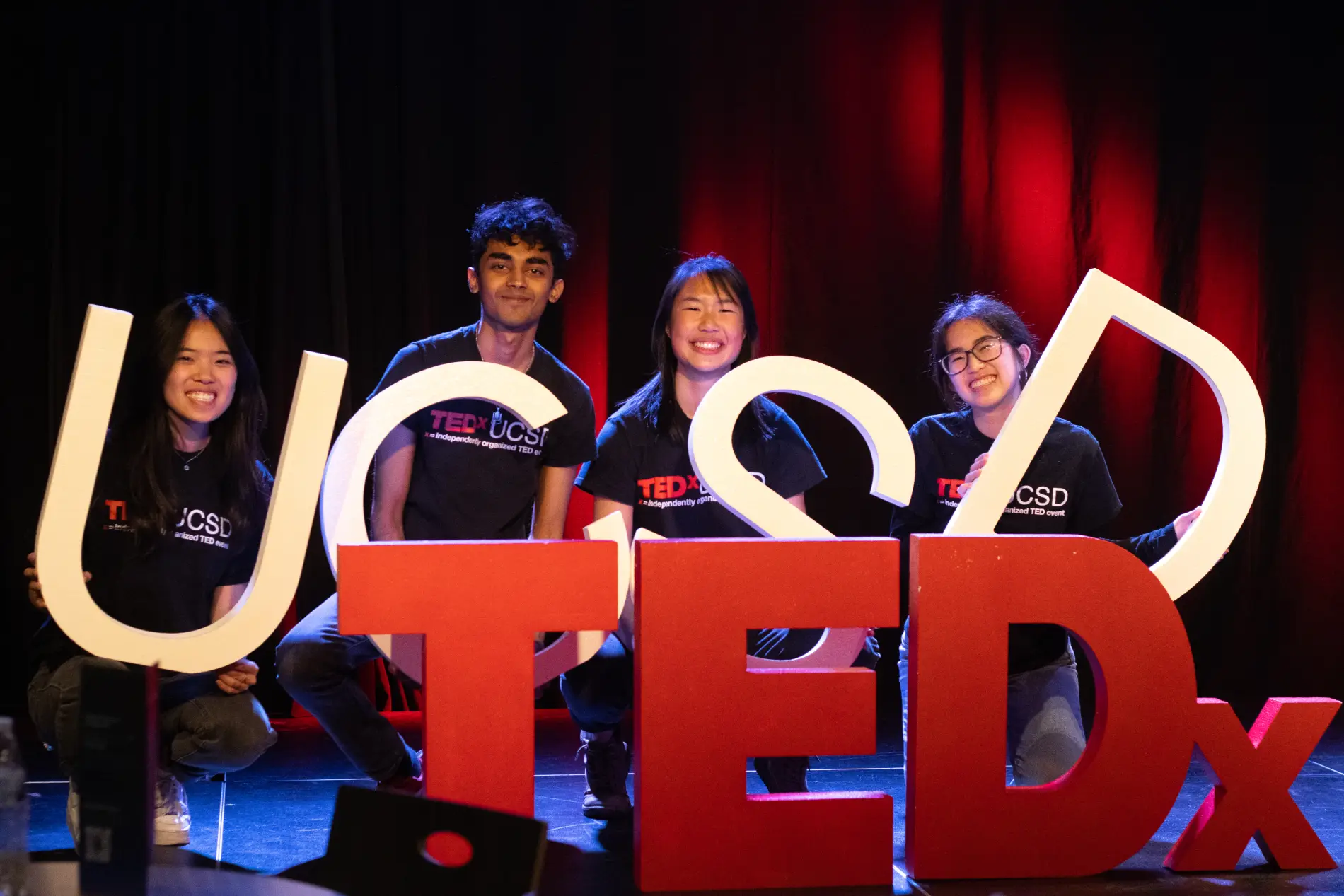 TEDxUCSD members having fun